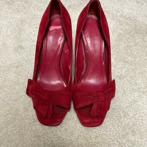 BCBGeneration Red Suede Heels